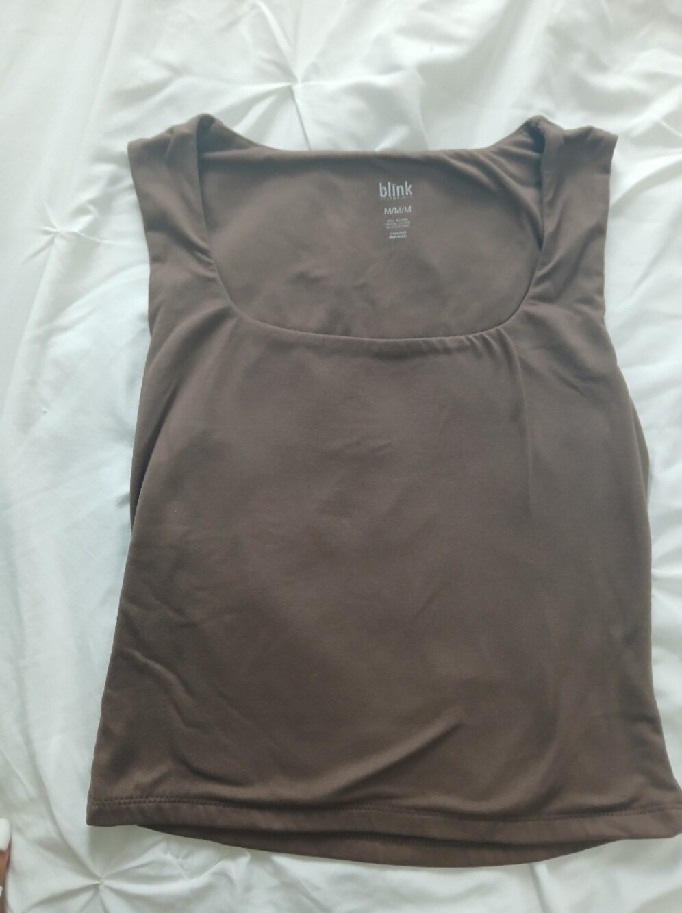 Women's Brown Scoop Neck Shirt